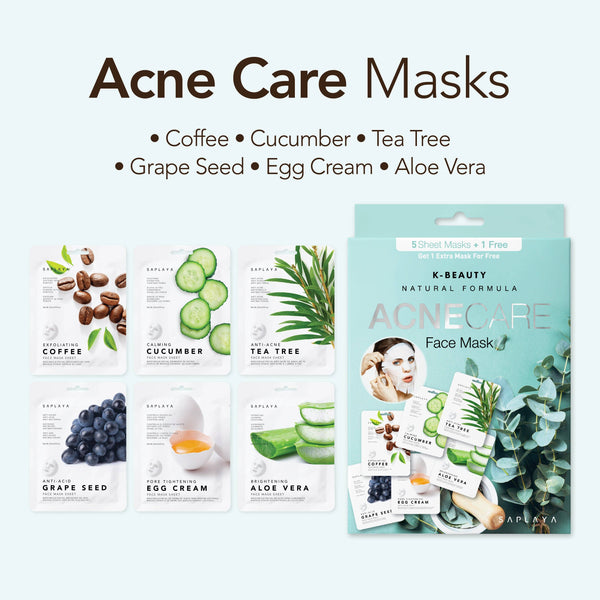 Saplaya - K Beauty Acne Care Face Mask Sheet 6 PK